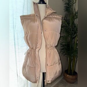 NWT:H&M Stylish Beige Puffer Vest